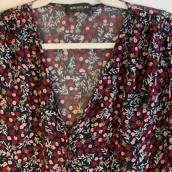 Nicholas floral sheer blouse - Picture 7 of 9